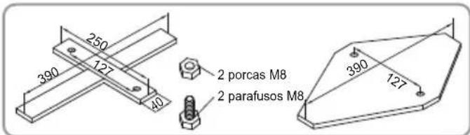 BESTWAY Fast Set 57400 - Fixação do Pedestal - 1