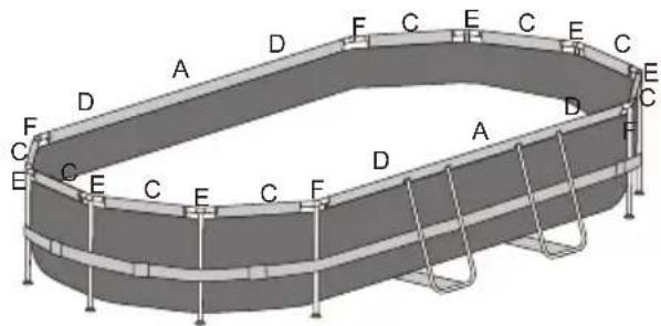 BESTWAY Power Steel 5616K - ESTRUCTURA - 2
