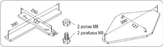 BESTWAY Power Steel 5614A - FIXAÇÃO DO PEDESTAL - 1