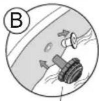 BESTWAY Power Steel Swim Vista 56977 - VOETSTUKBEVESTIGING Afb.1 - 5