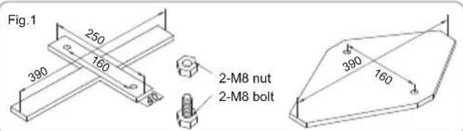BESTWAY Power Steel 56710 - PEDESTAL FIXING Fig.1 - 1