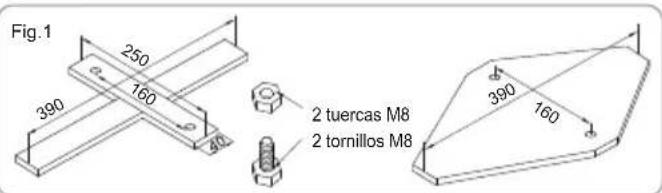 BESTWAY Power Steel 56710 - FJACION EN EL PEDESTAL Fig.1 - 1