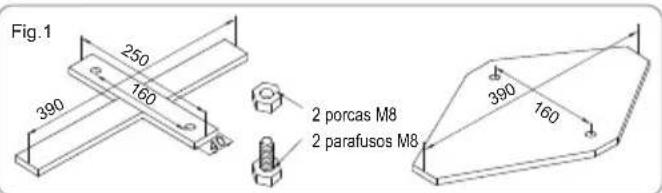BESTWAY Power Steel 56710 - PEDESTAL DE FIXAÇAO Fig.1 - 1
