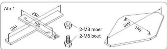 BESTWAY Power Steel 56710 - VOETSTUKBEVESTIGING Afb.1 - 1