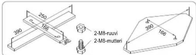 BESTWAY Steel Pro MAX 5614Z - Jalustan asentaminen - 1
