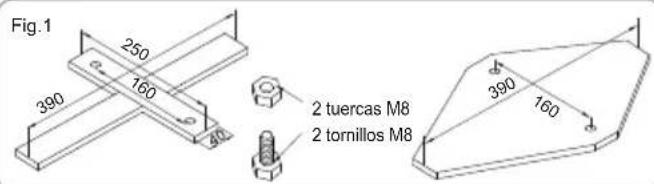 BESTWAY Steel Pro MAX 5612Z - FIJACIÓN EN EL PEDESTAL Fig. 1 - 1