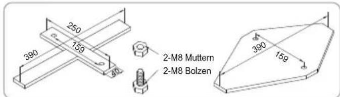 BESTWAY Steel Pro MAX 561AM - Befestigung am Fundament - 1