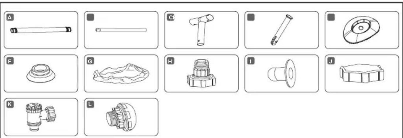 BESTWAY Steel Pro MAX 5612Y - COMPONENTS LIST - 12