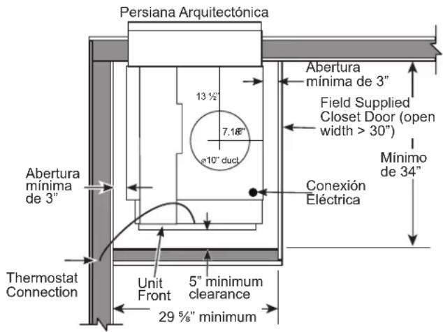 GE AZ9VH12DBM - ARMARIO UTILITARIO TÍPICO Y DIMENSIONES - 2