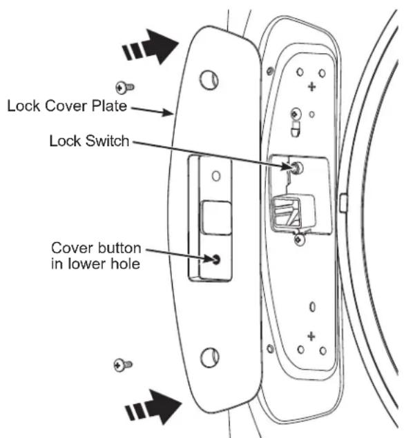 GE GFW550SPRRS - ⑦ REMOVE LOCK ASSEMBLY AND INSTALL ON OPPOSITE SIDE OF WASHER (CONTINUED) - 2