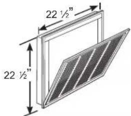 GE AZ9VH12EBM - RETURN AIR GRILLE INSTALLATION OPTIONS - 8