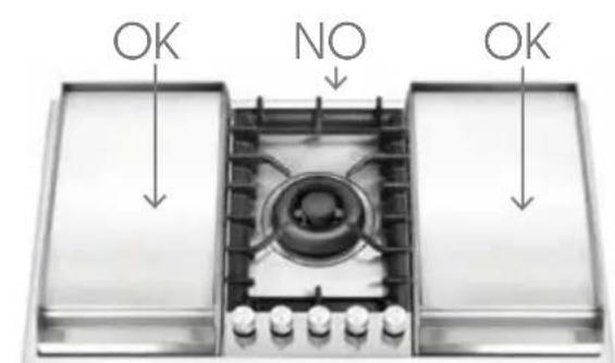 ILVE HCPT75D - Positionnement des fry-top - 1