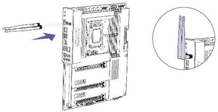 NZXT N7 Z690 - EMPLACEMENT M.2 POUR CONNECTIVITÉ SANS FIL - 3