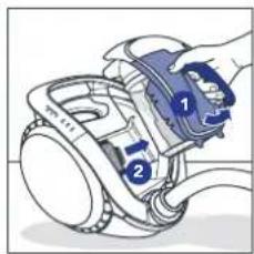 ROWENTA X-Ô 160 IX7777 - ÚDRŽBA FILTRU MOTORU - 5