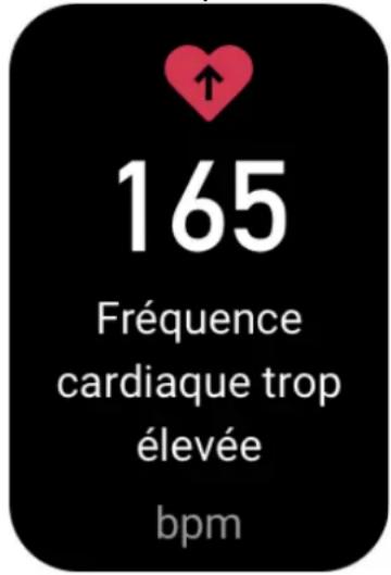 AMAZFIT Bip 3 Pro - Alerte de fréquence cardiaque trop élevée - 1