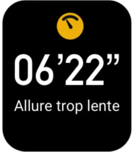 AMAZFIT Bip 3 Pro - Alerte d'allure trop lente - 1
