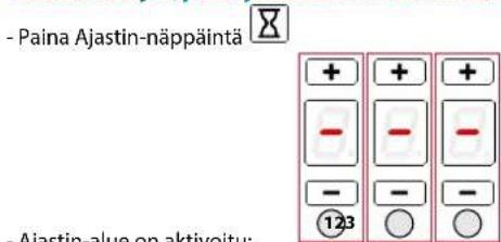 FALMEC Quantum Pro Easy - voit asettaa ajan, jonka jälkeen kuuluu äänimerkki. - 1
