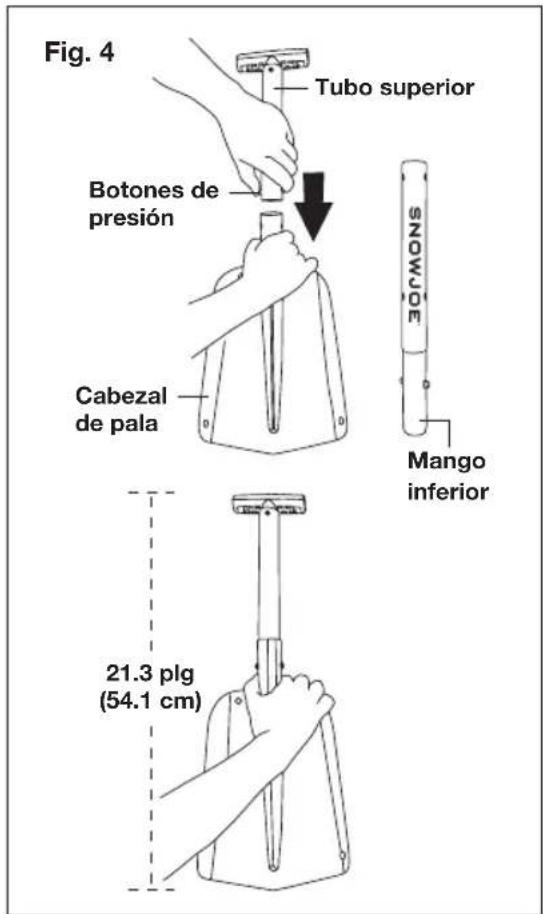 Snow Joe ATJ401M-GLD - Ajuste del poste - 2