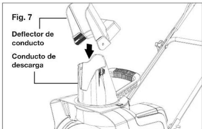 Snow Joe 24V-X2-SB15 - Ensamblado del conducto de descarga - 1