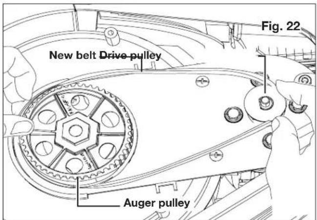 Snow Joe 24V-X2-SB15 - Replacing the Belt - 2