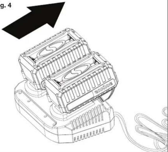 Snow Joe 24V-X2-SB15 - Comment charger les batteries - 4