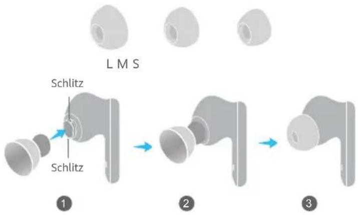 HUAWEI FreeBuds 5i - Wechseln der Ohreinsätze - 1