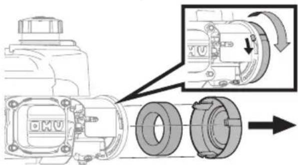 TROY-BILT TBE550 - Detención del Motor - 1