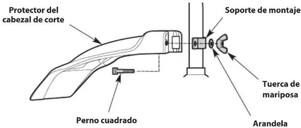 TROY-BILT TB25C - INSTALACIÓN DEL PROTECTOR DEL CABEZAL DE CORTE - 3