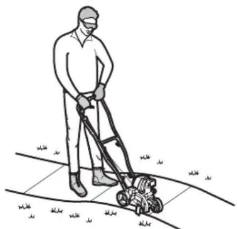 TROY-BILT TBE304 - HOLDING THE UNIT - 1