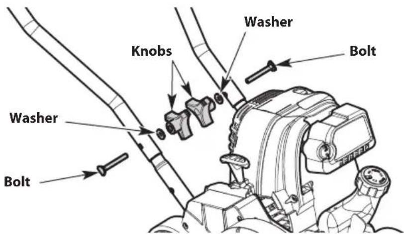 TROY-BILT TBE304 - Installing the Upper Shaft - 2