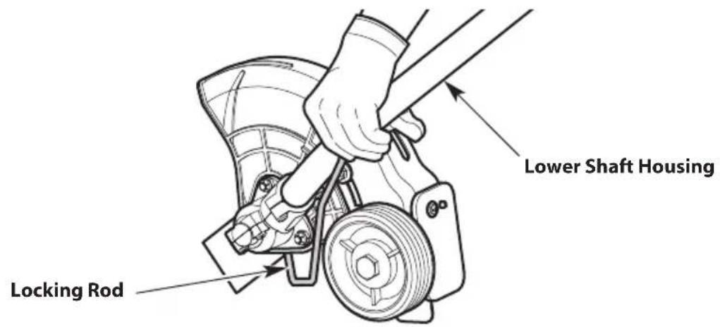 TROY-BILT TBE252 - Installing the Blade - 4