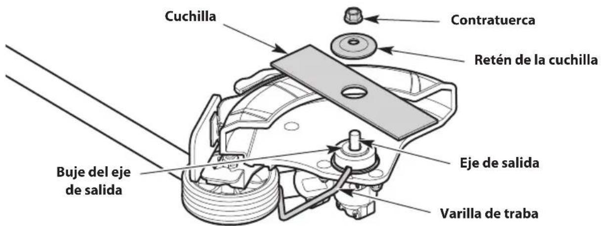 TROY-BILT TBE252 - Instalación de la cuchilla - 6