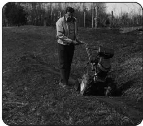 TROY-BILT Big Red - Tilling on Slopes - 2