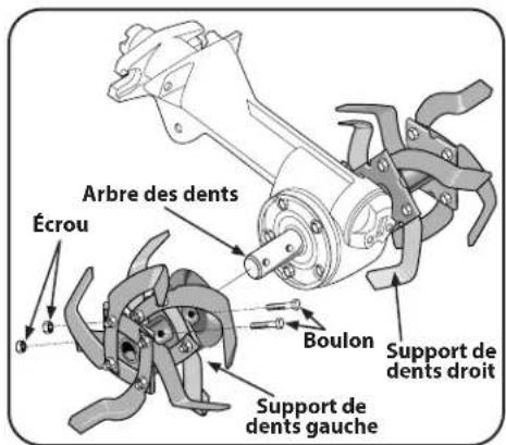 TROY-BILT Big Red - Remplacement d'une dent - 3