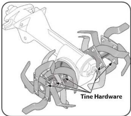 TROY-BILT Big Red - Tine Hardware - 1