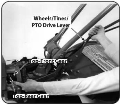 TROY-BILT Big Red - Changing Belt From High Range to Low Range - 1