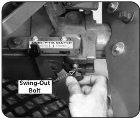 TROY-BILT Big Red - Removing the Tine Attachment - 3