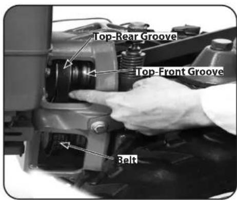 TROY-BILT Big Red - Changing Belt From Low Range to High Range - 3
