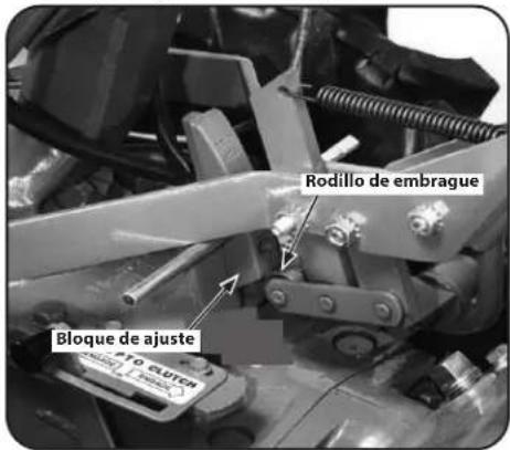 TROY-BILT Big Red - Procedimiento para ajustar la tensión de la correa - 2