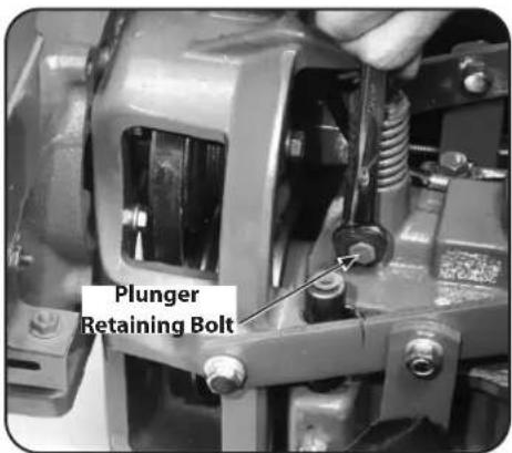 TROY-BILT Big Red - Adjusting the Reverse Drive: - 3