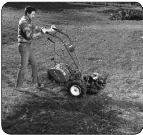 TROY-BILT Big Red - Turning the Tiller - 1