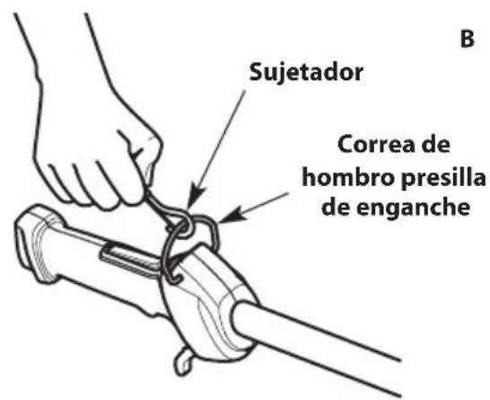 TROY-BILT TB25PS - Uso de la correa de hombro - 3