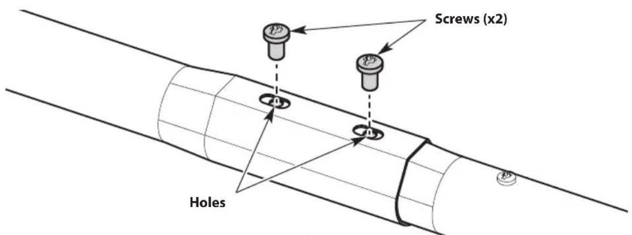 TROY-BILT TB25CB - CONNECTING THE UPPER AND LOWER SHAFTS - 3
