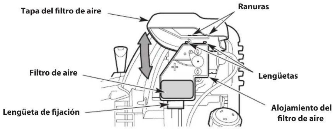 TROY-BILT TB304S - Limpieza del filtro de aire - 1