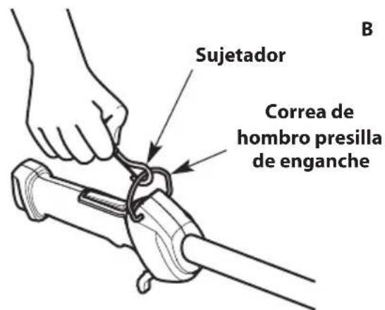 TROY-BILT TB304S - Uso de la correa de hombro - 3