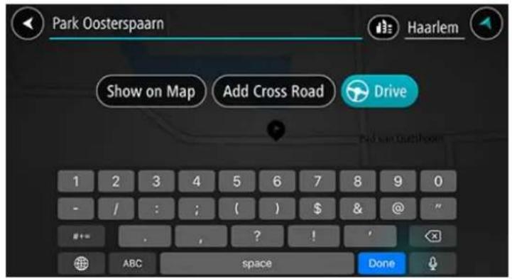 TOMTOM GO Navigation - Utiliser les résultats de la recherche - 3