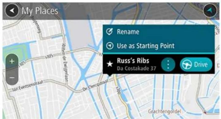 TOMTOM GO Navigation - Planifier un parcours à l'aide de Mes destinations - 3