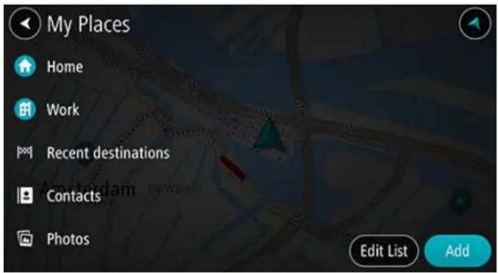 TOMTOM GO Navigation - Planifier un parcours à l'aide de Mes destinations - 2