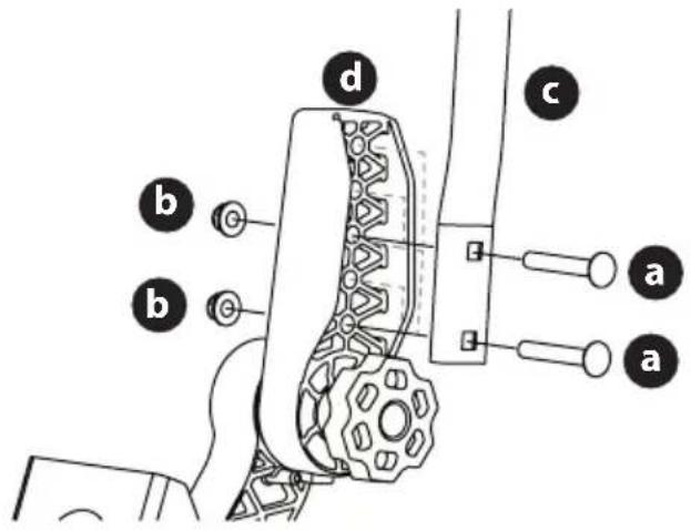 TROY-BILT Mustang Z42 - UBIQUE EN POSICIÓN LAS PALANCA DE CONTROL DEL LA TRANSMISIÓN DE LA BARRA DE SEGURIDAD (LAPBAR) - 1