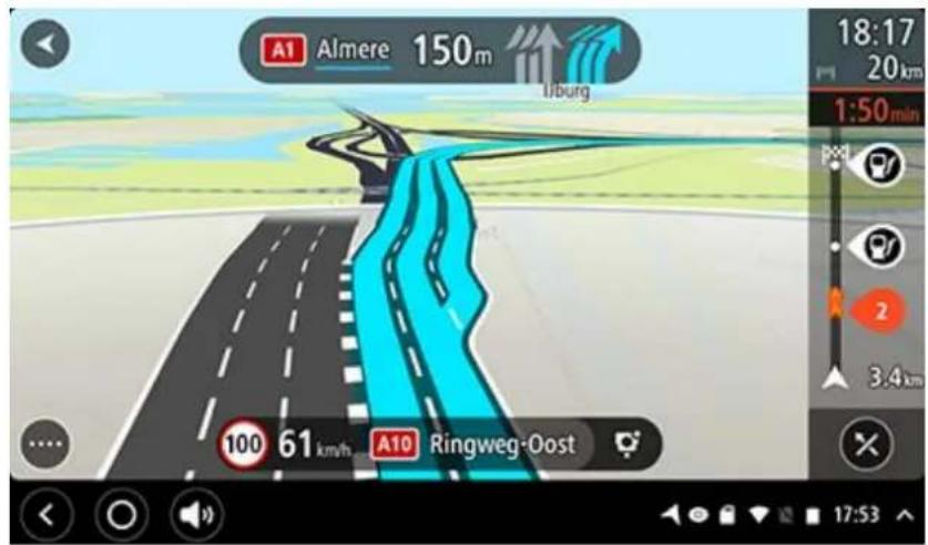 TOMTOM Bridge - Guidage sur changement de voie - 1